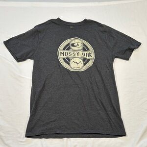 Mossy Oak Gray Short Sleeve Tee Casual Comfort